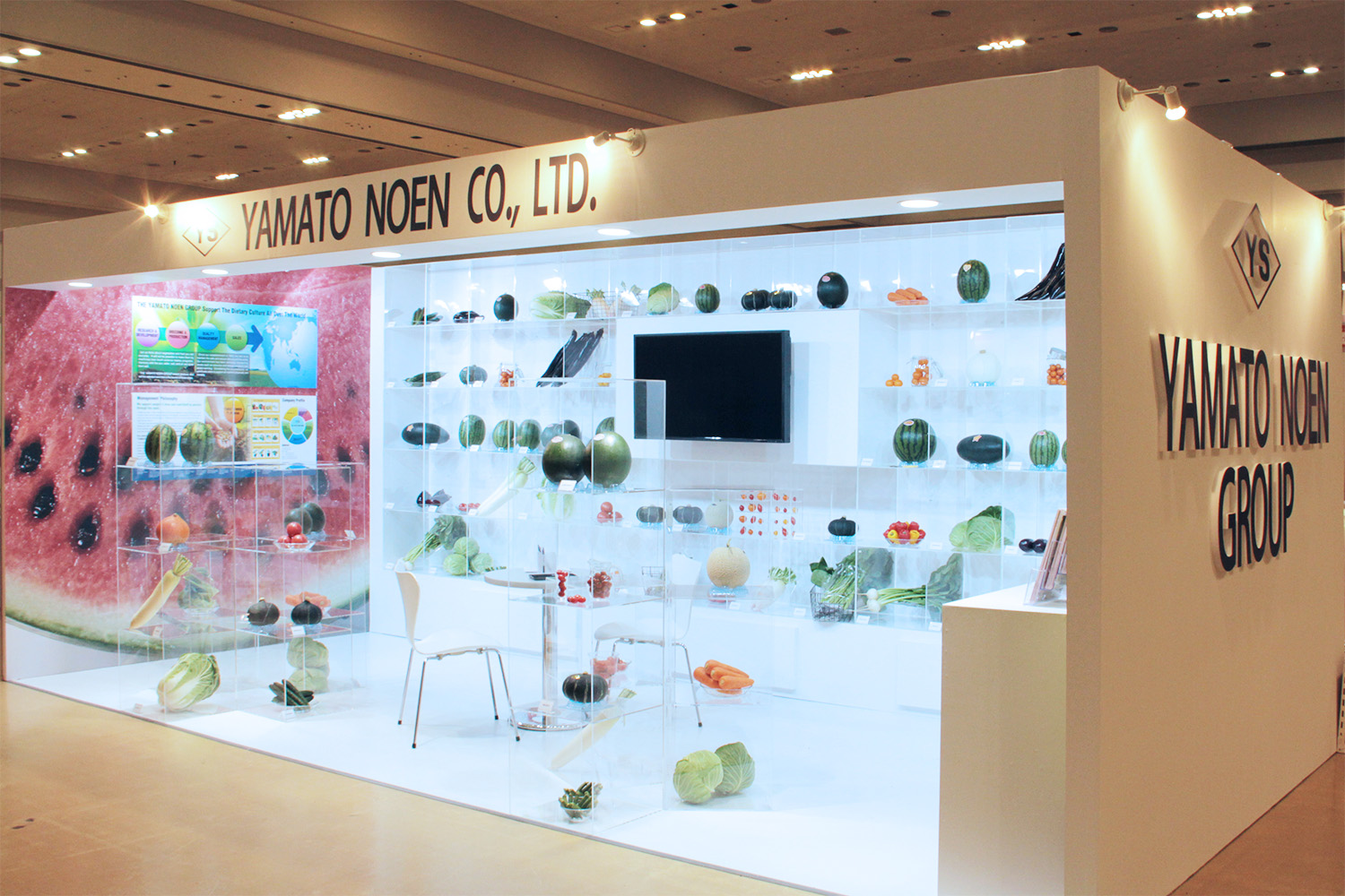 海外向け展示会のブース写真
